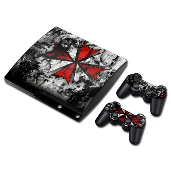 

Biohazard Umbrella Skin Sticker Decal for PS3 Slim PlayStation 3 Console and Controllers For PS3 Slim Skins Sticker Vinyl