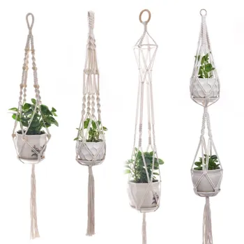 Gardening Plant Hangers Rope Flower Pot Stand Hand Weave Hanging Basket Hanging Planters Flowerpot Holder For Indoor Outdoor
Gardening Plant Hangers Rope Flower Pot Stand Hand Weave Hanging Basket Hanging Planters Flowerpot Holder For Indoor Outdoor