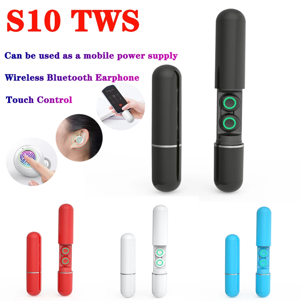 S10 TWS Earbuds Wireless s10tws Bluetooth 5.0 in Ear earphones Touch Mini with Power bank not i10 i20 i100 i200 i300 i600tws
S10 TWS Earbuds Wireless s10tws Bluetooth 5.0 in Ear earphones Touch Mini with Power bank not i10 i20 i100 i200 i300 i600tws