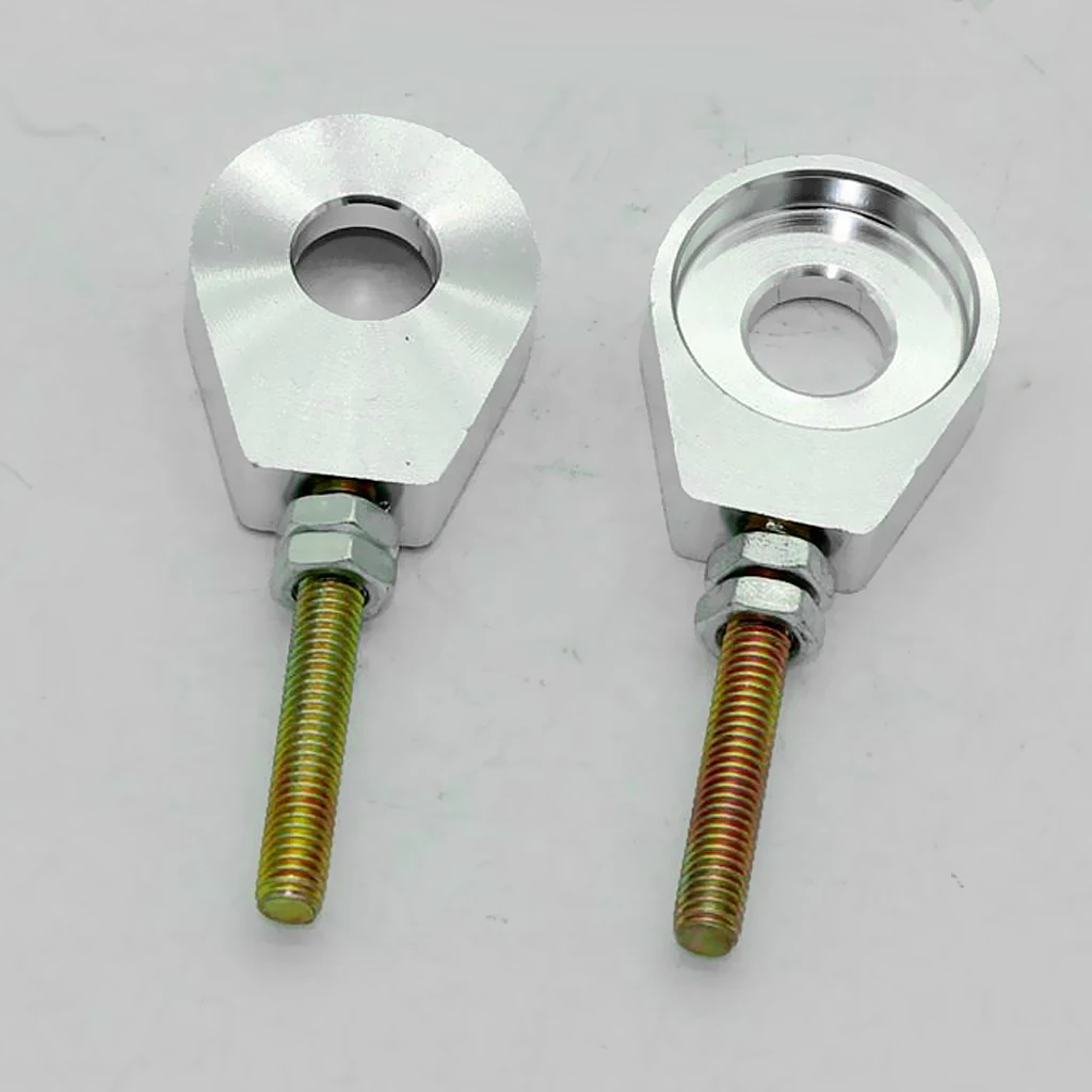 2 Pcs 12mm Metal Alloy Motorcycle Chain Adjuster Tensioner Block for Pit Dirt Bike Quad ATV Motor 3*1.2*0.4 2 Pcs 12mm Metal Alloy Motorcycle Chain Adjuster Tensioner Block for Pit Dirt Bike Quad ATV Motor 3*1.2*0.4