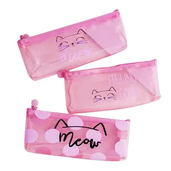 3pcs Pencil Case Adorable Pencil Case Durable Transparent Pencil Storage Bag Cute Pink Pencil Case for Students (Random Pattern) 
3pcs Pencil Case Adorable Pencil Case Durable Transparent Pencil Storage Bag Cute Pink Pencil Case for Students (Random Pattern)