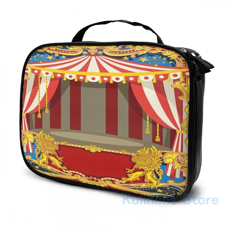 Фото Забавный графический принт цирк карнавальный Винтаж USB заряд рюкзак школьные