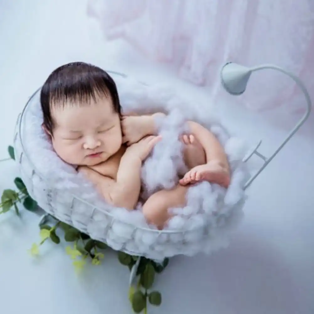 basket newborn baby decoration hollowed out photography props