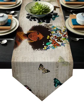 African Woman Floral Butterfly Retro Newspaper Table Runner Table Flag Home Party Decorative Tablecloth Table Runners
African Woman Floral Butterfly Retro Newspaper Table Runner Table Flag Home Party Decorative Tablecloth Table Runners