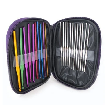 22Pcs/set Mixed Colorful DIY Crafts Aluminum Crochet Hook Knitting Kit Needles Handle Knit Set Weave Craft Yarn Stitches
22Pcs/set Mixed Colorful DIY Crafts Aluminum Crochet Hook Knitting Kit Needles Handle Knit Set Weave Craft Yarn Stitches
