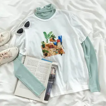 Abstract print summer comfortable simple o neck white short sleeve t-shirt 
Abstract print summer comfortable simple o neck white short sleeve t-shirt