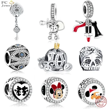 FC Jewelry Fit Original Brand Charm Bracelet 925 Sterling Silver Animal Skull Pumpkin Lock Key Mickey Pendant Bead Berloque
FC Jewelry Fit Original Brand Charm Bracelet 925 Sterling Silver Animal Skull Pumpkin Lock Key Mickey Pendant Bead Berloque