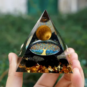 Handmade Tiger Eye Crystal Sphere & Obsidian Quartz Orgone Pyramid 60MM Natural Stone Reiki Energy Healing Chakra Meditation 013
Handmade Tiger Eye Crystal Sphere & Obsidian Quartz Orgone Pyramid 60MM Natural Stone Reiki Energy Healing Chakra Meditation 013