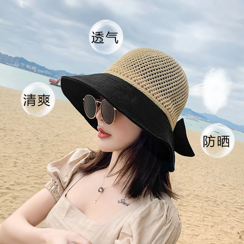 Bonnets for Women Designer Full Face UV Protection Foldable Straw Hat for Seaside Vacation Sombreros De Playa Straw Visor Hats
Bonnets for Women Designer Full Face UV Protection Foldable Straw Hat for Seaside Vacation Sombreros De Playa Straw Visor Hats