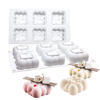 6-Cavity Cloud Silicone Cake Mold For Baking Mousse Chocolate Sponge Moulds Pans Cake Decorating Tools accessories Moule
6-Cavity Cloud Silicone Cake Mold For Baking Mousse Chocolate Sponge Moulds Pans Cake Decorating Tools accessories Moule