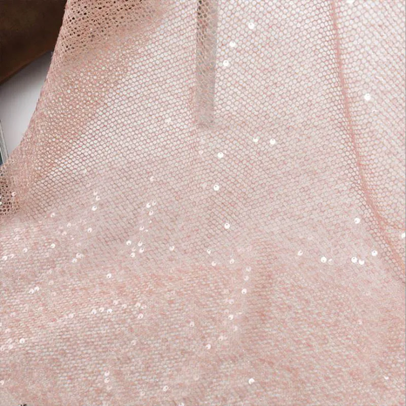 Fish scale sequin fabric for wedding scene decoration, mermaid skirt mesh embroidered cloth 100cm * 126cm width
Fish scale sequin fabric for wedding scene decoration, mermaid skirt mesh embroidered cloth 100cm * 126cm width