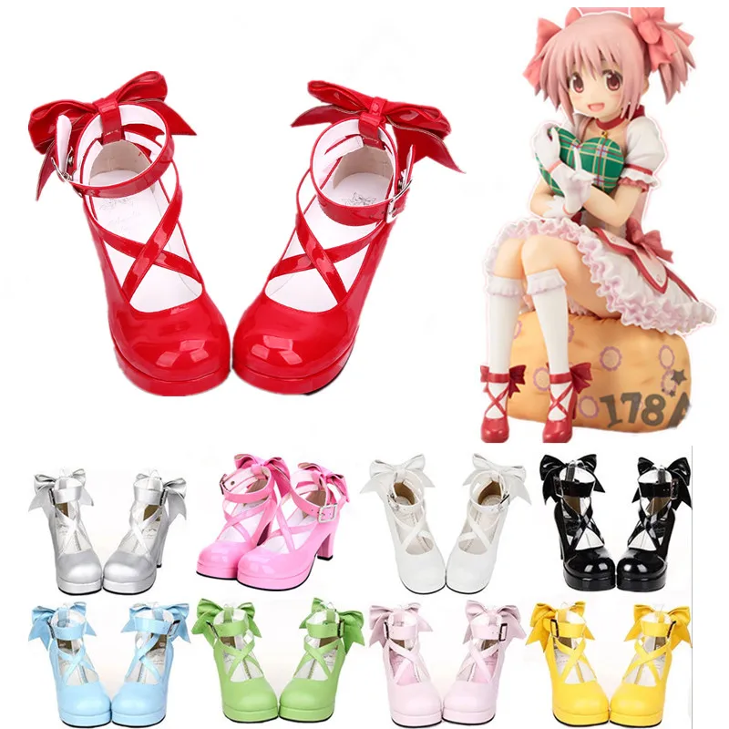 Аниме Puella Magi Madoka Magica Kaname Madoka Lolita Платформа туфли-лодочки на высоком каблуке косплей обувь для девочек Лолита на толстом каблуке Милая
Аниме Puella Magi Madoka Magica Kaname Madoka Lolita Платформа туфли-лодочки на высоком каблуке косплей обувь для девочек Лолита на толстом каблуке Милая
