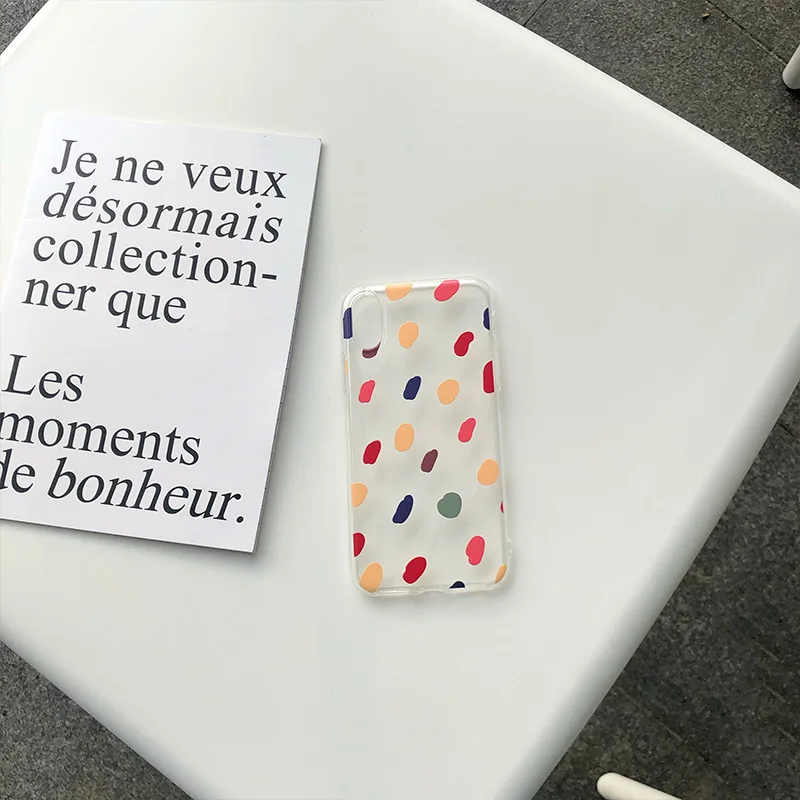 2019 CHIC Colored Spots Case For iPhone 7 6 6S 8 Plus X XS MAX XR Transpare Soft Case for iPhone 7 x 8 6s plus xs Max Cover Back
2019 CHIC Colored Spots Case For iPhone 7 6 6S 8 Plus X XS MAX XR Transpare Soft Case for iPhone 7 x 8 6s plus xs Max Cover Back