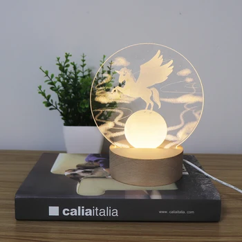 Creativity USB powered by dream unicorn 3D lights Acrylic Night light bedroom child gift desktop Decorations Small table lamp
Creativity USB powered by dream unicorn 3D lights Acrylic Night light bedroom child gift desktop Decorations Small table lamp
