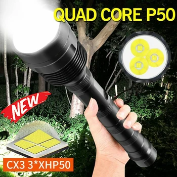 New Led Flashlight 5 modes 9000LM 3*XHP50 Zoom LED torch USB Charging Torch lanterna use rechargeable18650/26650 battery
New Led Flashlight 5 modes 9000LM 3*XHP50 Zoom LED torch USB Charging Torch lanterna use rechargeable18650/26650 battery