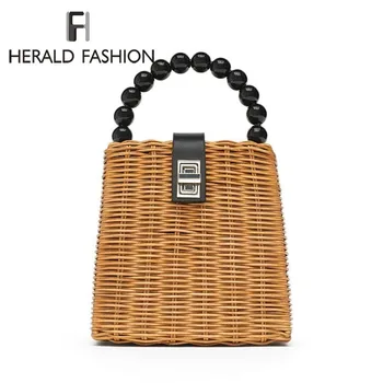 Herald Fashion Straw Shoulder Bag Women Hand-Woven Messenger Bag Summer Beach Square Box Straw For Lady Handmade Woven Handbag
Herald Fashion Straw Shoulder Bag Women Hand-Woven Messenger Bag Summer Beach Square Box Straw For Lady Handmade Woven Handbag