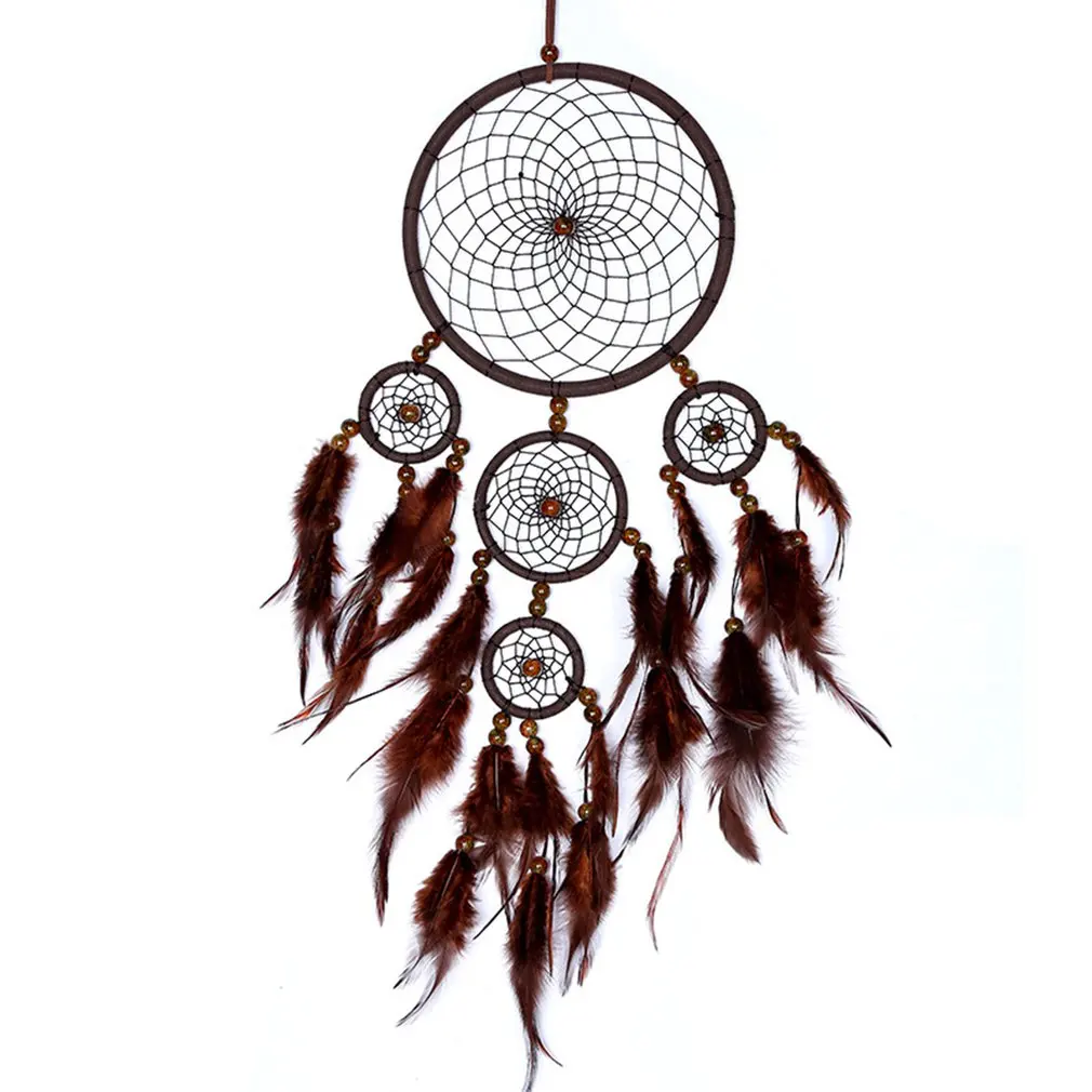 Five-ring dream catcher pendant Home Decorations Indian style birthday present beautiful hanging ornament living room
Five-ring dream catcher pendant Home Decorations Indian style birthday present beautiful hanging ornament living room