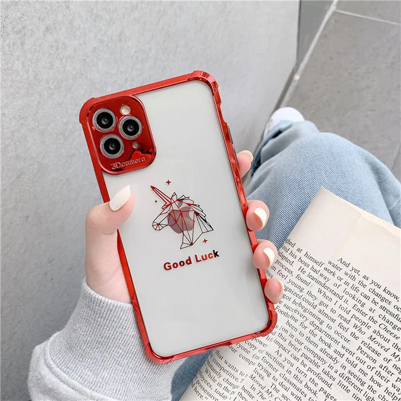 Luxury Plating Transparent Case For iPhone 11 Pro Max X XR XS Max 7 8 Plus SE2020 Shockproof Soft TPU Phone Cover Coque
Luxury Plating Transparent Case For iPhone 11 Pro Max X XR XS Max 7 8 Plus SE2020 Shockproof Soft TPU Phone Cover Coque