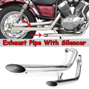 Motorcycle Exhaust Pipes Full Exhaust Muffler System + Silencers For YAMAHA XV535 XV 535 VIRAGO XV400 XV 400 VIRAGO 1988-2004 
Motorcycle Exhaust Pipes Full Exhaust Muffler System + Silencers For YAMAHA XV535 XV 535 VIRAGO XV400 XV 400 VIRAGO 1988-2004