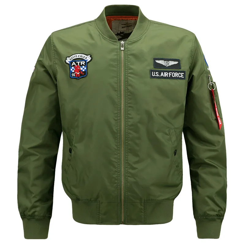 2107 Spring And Autumn Large Size Lard-bucket Men'S Wear Sports Casual Stand Collar Jacket Air Force One Ma01 Pilots Baseball Sh
2107 Spring And Autumn Large Size Lard-bucket Men'S Wear Sports Casual Stand Collar Jacket Air Force One Ma01 Pilots Baseball Sh
