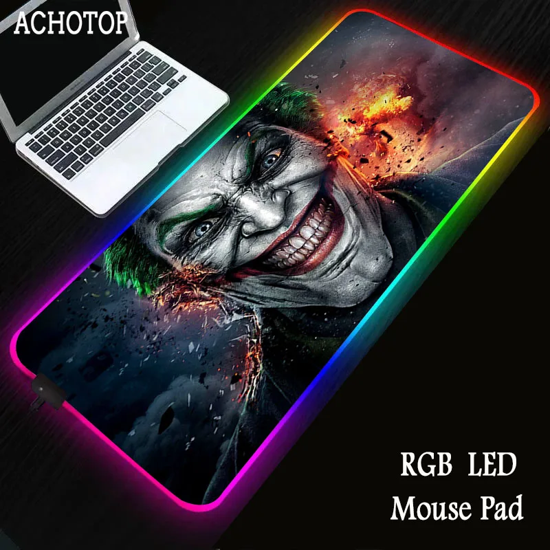 Joker Large RGB LED Mouse Pad 7 Color USB Wired Lighting Gaming Colorful Mousepad for Laptop Computer Desk Mat
Joker Large RGB LED Mouse Pad 7 Color USB Wired Lighting Gaming Colorful Mousepad for Laptop Computer Desk Mat