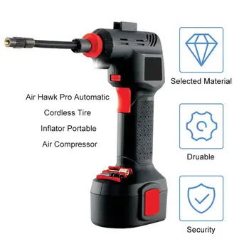 Air Hawk Pro Automatic Cordless Tire Inflator Portable Air Compressor Easy to Read Digital Pressure Gauge Built in LED Light
Air Hawk Pro Automatic Cordless Tire Inflator Portable Air Compressor Easy to Read Digital Pressure Gauge Built in LED Light