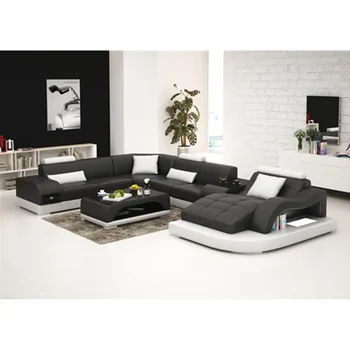 Hot selling Living room furniture new model led genuine leather sofa 
Hot selling Living room furniture new model led genuine leather sofa