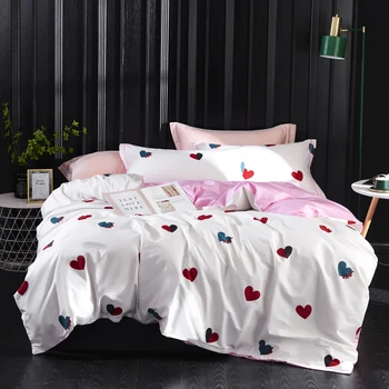 600TC Egyptian Cotton White Love Couple Printing Soft Comfortable Duvet Cover Bed Sheet Flat Sheet King Queen Double Bedding #s
600TC Egyptian Cotton White Love Couple Printing Soft Comfortable Duvet Cover Bed Sheet Flat Sheet King Queen Double Bedding #s