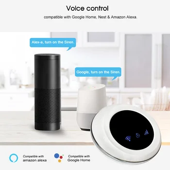 GSM Alarm Host Smart WIFI 433MHz Detectors PIR Tuya APP Remote Control for Alexa Google Assistant Burglar Security Alarm System
GSM Alarm Host Smart WIFI 433MHz Detectors PIR Tuya APP Remote Control for Alexa Google Assistant Burglar Security Alarm System