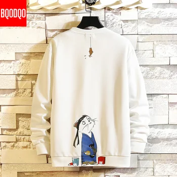 Autumn Funny Sweatshirts Anime Print Hoodies Men Casual Sweatshirt Japanese Hip Hop Streetwear Mens White Fashion Pullovers 5XL 
Autumn Funny Sweatshirts Anime Print Hoodies Men Casual Sweatshirt Japanese Hip Hop Streetwear Mens White Fashion Pullovers 5XL