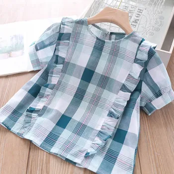 2020 Summer Girls Plaid Shirts Children's Clothing Wholesale 
2020 Summer Girls Plaid Shirts Children's Clothing Wholesale
