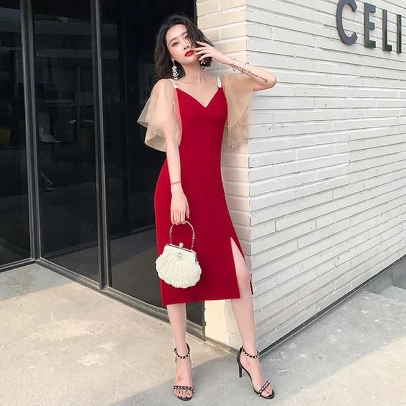 Evening Dress Short Sleeve Women Party Dresses 2019 Soild Crystal Elegant Robe De Soiree Sexy Deep V-neck Formal Gowns F165
Evening Dress Short Sleeve Women Party Dresses 2019 Soild Crystal Elegant Robe De Soiree Sexy Deep V-neck Formal Gowns F165