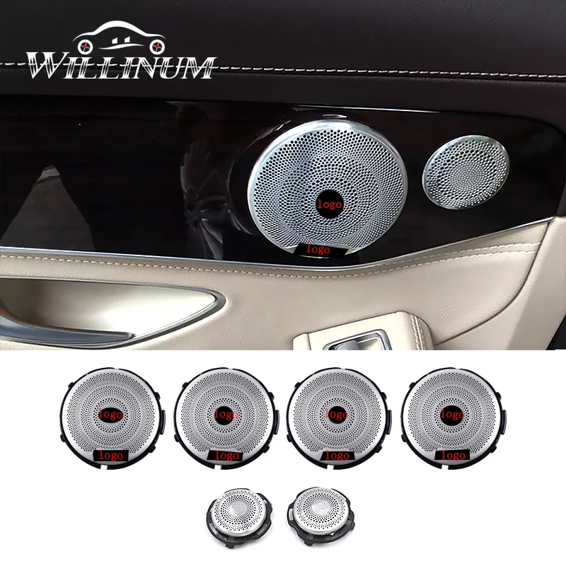 Car speaker cover for Benz W213 W205 GLC AMG E C Class auto front rear door audio music mid range loudspeakes case trim sticker
Car speaker cover for Benz W213 W205 GLC AMG E C Class auto front rear door audio music mid range loudspeakes case trim sticker