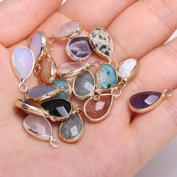 Natural Stone Quartzs Labradorite Amethysts Pendants Water Drop Shape Charm for Jewelry Making DIY necklace earring accessories
Natural Stone Quartzs Labradorite Amethysts Pendants Water Drop Shape Charm for Jewelry Making DIY necklace earring accessories