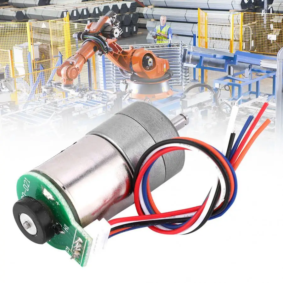 DC 6-12V Mini Motor 32-64RPM 1:110 Reduction Ratio Full Metal Gear Motor with Encoder
DC 6-12V Mini Motor 32-64RPM 1:110 Reduction Ratio Full Metal Gear Motor with Encoder