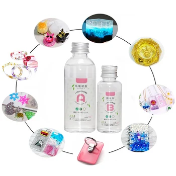 Clear High Adhesive Hardener Quick Drying Resin Epoxy AB Crystal Glue Transparent Solvent Resistance Jewelry Making Mixed DIY
Clear High Adhesive Hardener Quick Drying Resin Epoxy AB Crystal Glue Transparent Solvent Resistance Jewelry Making Mixed DIY