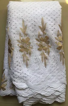 Hot white & gold 100% Cotton African Dry Lace Fabric Nigerian Lace Fabric 2020 High Quality Swiss Voile In Switzerland FLL4850
Hot white & gold 100% Cotton African Dry Lace Fabric Nigerian Lace Fabric 2020 High Quality Swiss Voile In Switzerland FLL4850