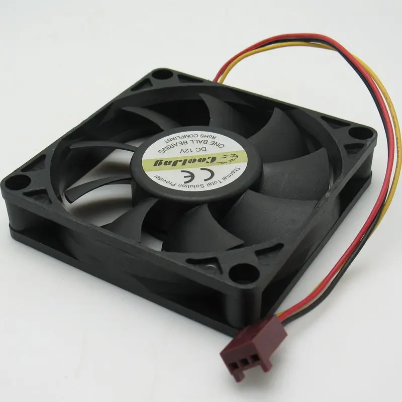 Фото 70mm cooling fan 7cm New Original For EVERFLOW 70x70x15MM DC12V 0.30A R127015DU Ball bearing Thermal Total Solution provider  | Кулеры для компьютеров (4000723206047)