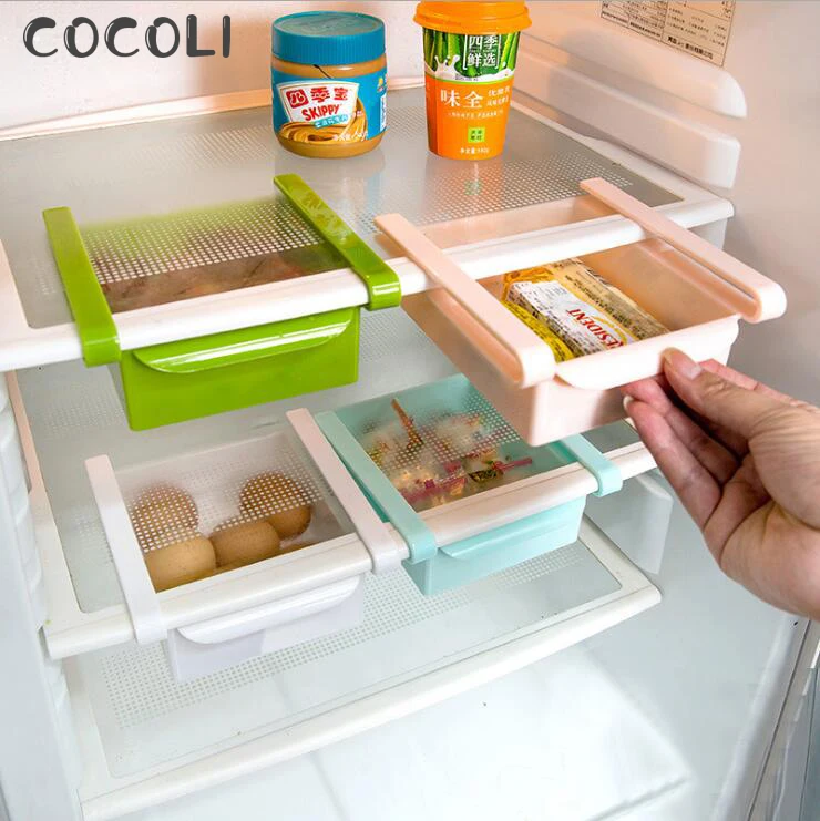 Горячая продажа кухонный органайзер для холодильника горка стеллаж хранения