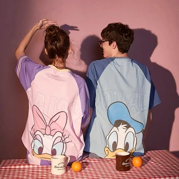 2020 Cotton Pajamas Set Cute Pink Mickey Print Short Sleeve Sleepwear Men Women Casual Summer Lingerie Korea Nightwear Cartoon 
2020 Cotton Pajamas Set Cute Pink Mickey Print Short Sleeve Sleepwear Men Women Casual Summer Lingerie Korea Nightwear Cartoon