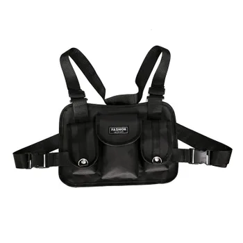 Black Tactical Bag Men Nylon Chest Rig Bag Hip Hop Streetwear Functional Boy Chest Rig Kanye West Wist Pack Tactical Waist Packs
Black Tactical Bag Men Nylon Chest Rig Bag Hip Hop Streetwear Functional Boy Chest Rig Kanye West Wist Pack Tactical Waist Packs