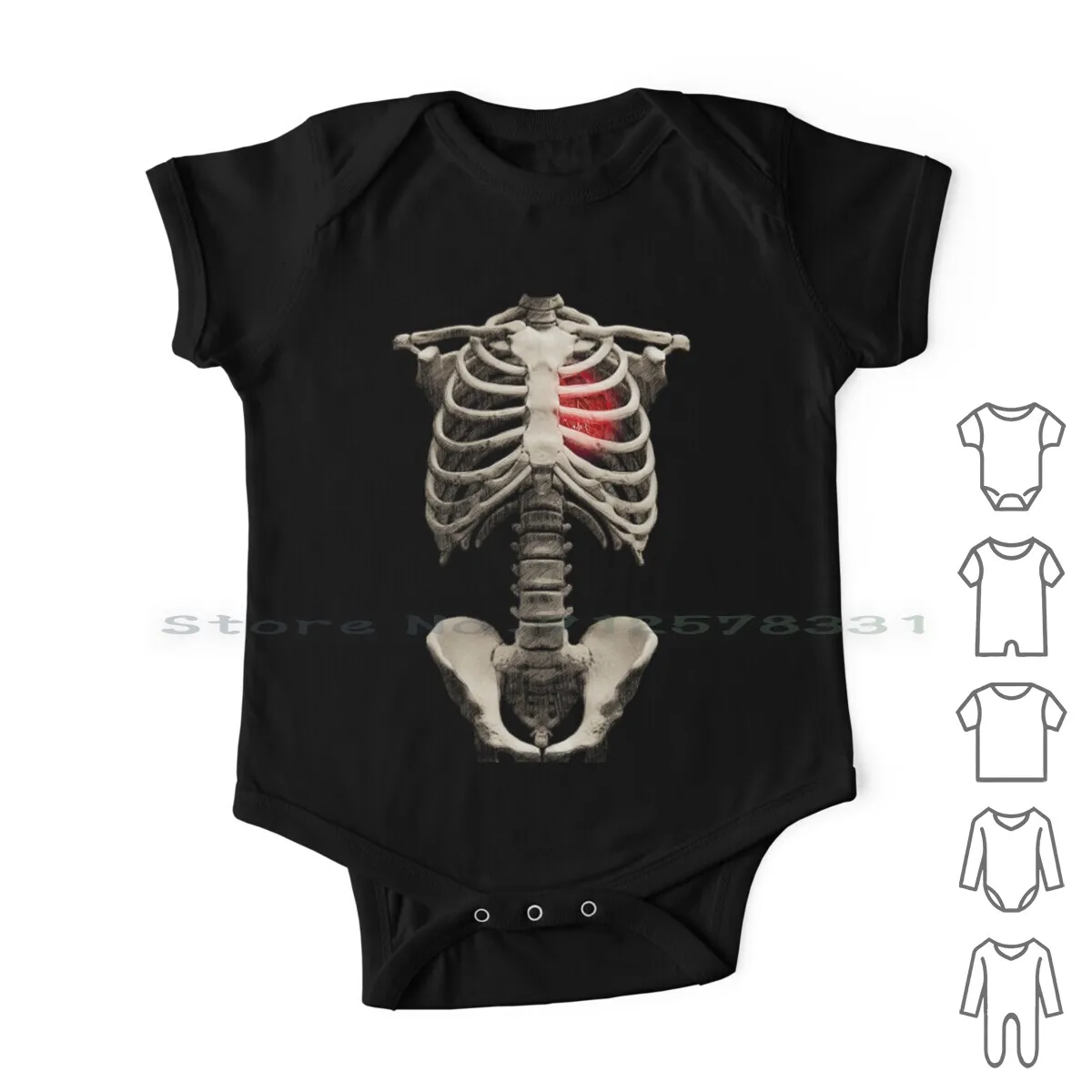 

Каркас любовь (Хэллоуин) Одежда для новорожденного ребенка комбинезоны хлопковые комбинезоны с сердцем все святые эва каркас костюм искусство скелета