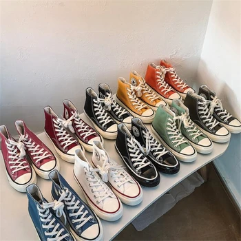 2020 Spring Autumn High Top Flats High Quality Classic Women Canvas Shoes Female Athletic Sneakers Women Vulcanized Casual Shoes
2020 Spring Autumn High Top Flats High Quality Classic Women Canvas Shoes Female Athletic Sneakers Women Vulcanized Casual Shoes