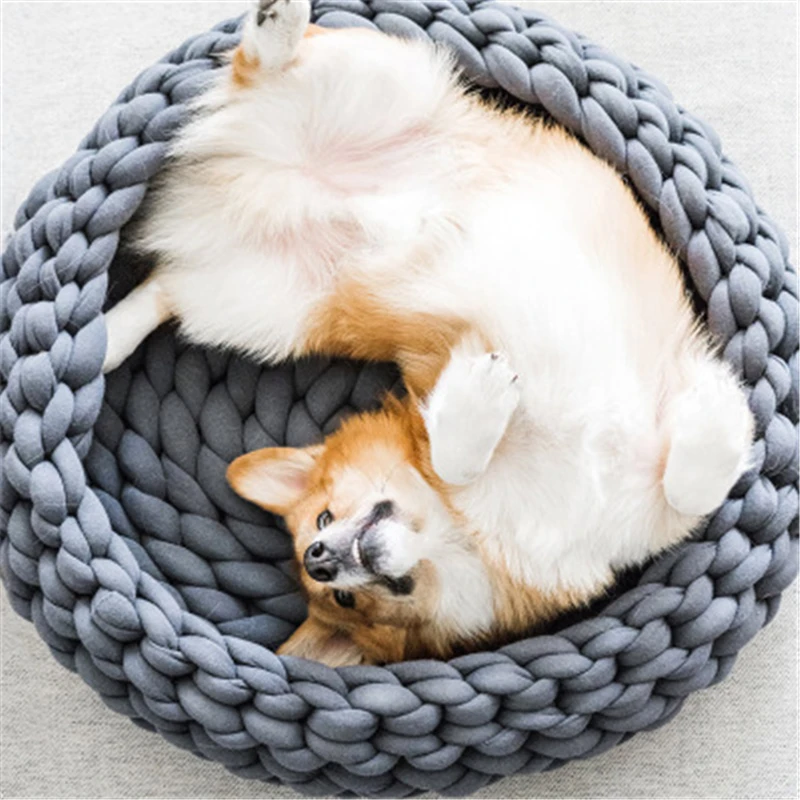 Creative Sleep Soft Cat Dog Weave Bed Warm Round Kennel Comfortable Calm Pet Bed Small Medium Large Dog Cushion Washable House
Creative Sleep Soft Cat Dog Weave Bed Warm Round Kennel Comfortable Calm Pet Bed Small Medium Large Dog Cushion Washable House