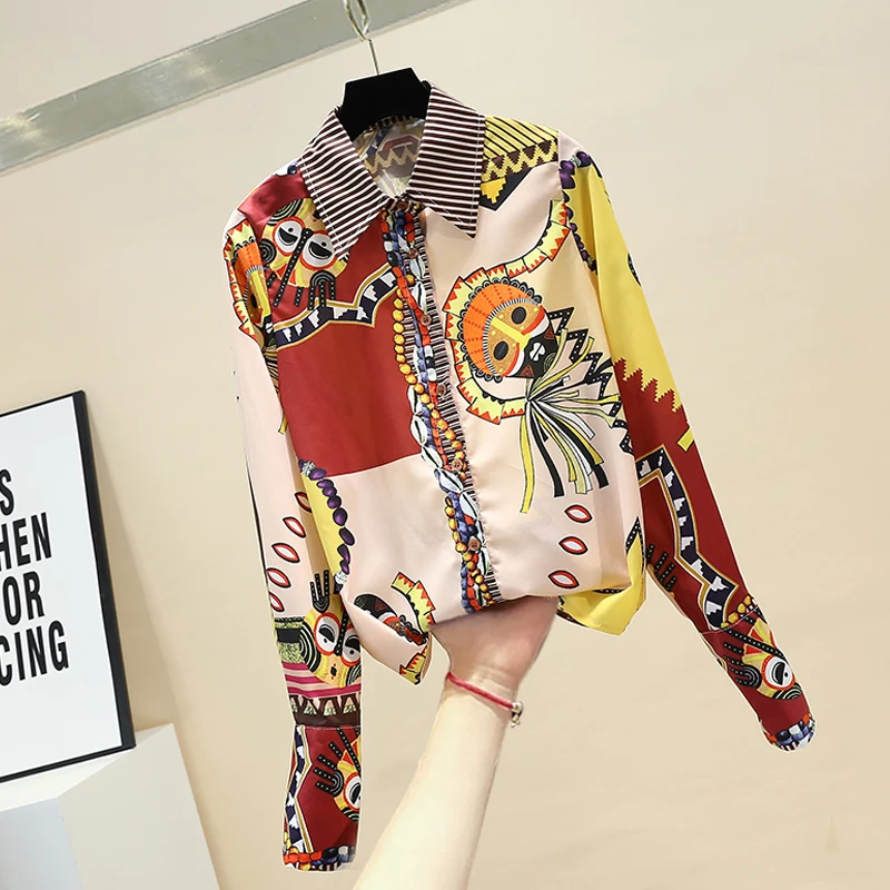 2020 Spring New Fashion Facebook Printed Shirt Women's Long-Sleeve Plus Size Shirt Blouses and Tops Office Ladies Tops Blusas
2020 Spring New Fashion Facebook Printed Shirt Women's Long-Sleeve Plus Size Shirt Blouses and Tops Office Ladies Tops Blusas