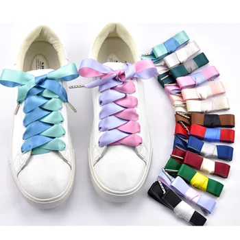 1.6 cm Width Double Color Satin Shoelaces 80/100/120/140 cm Metal Head Bowknot Sneaker Sport Shoes White Shoes Laces
1.6 cm Width Double Color Satin Shoelaces 80/100/120/140 cm Metal Head Bowknot Sneaker Sport Shoes White Shoes Laces