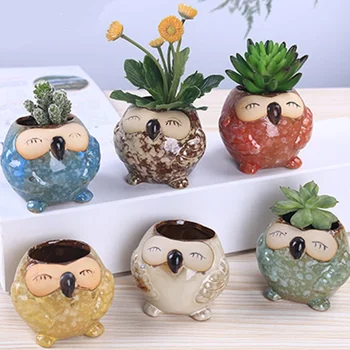 Cute Owl Shaped Succulent Flower Pot Mini Ceramic Flower Pot Succulent Planter HFing
Cute Owl Shaped Succulent Flower Pot Mini Ceramic Flower Pot Succulent Planter HFing