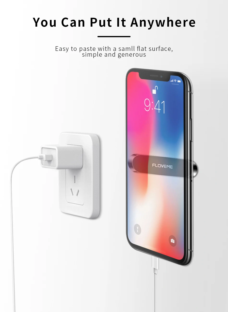 FLOVEME Magnetic Car Phone Holder For Phone in Car Strong Magnet Strip Phone Holder For iPhone 11 Pro Samsung Universal Suporte