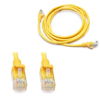 RJ45 CAT5 Ethernet Lan Network Cable Network Adapter For Computer Modem Anti-interference Yellow Extension Cord RJ45 connector
RJ45 CAT5 Ethernet Lan Network Cable Network Adapter For Computer Modem Anti-interference Yellow Extension Cord RJ45 connector