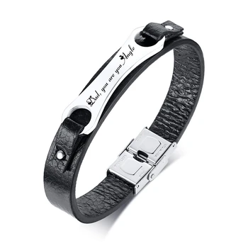 Custom Men's Wrench Leather Bracelet Personalized Black Wristbands For DAD Father Gifts
Custom Men's Wrench Leather Bracelet Personalized Black Wristbands For DAD Father Gifts